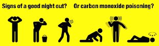 Carbon monoxide is a highly poisonous odourless, tasteless colourless gas which is slightly less dense than air which, when breathed in, will replace the oxygen in the bloodstream leading to paralysis, brain damage and death -  always use a gas appliance installer who is a fully qualified registered Gas Safe Registered engineer
